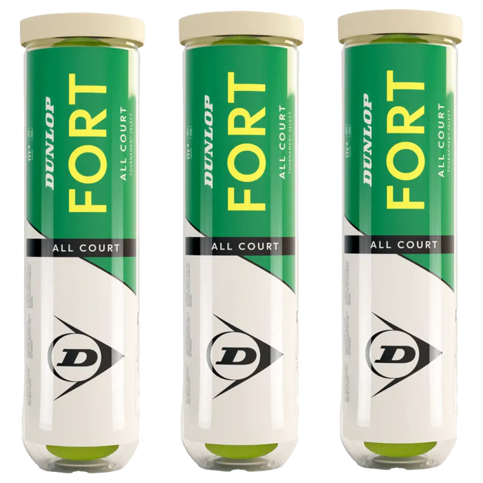 Dunlop Fort All Court Tennis Balls - 4 Ball Tube